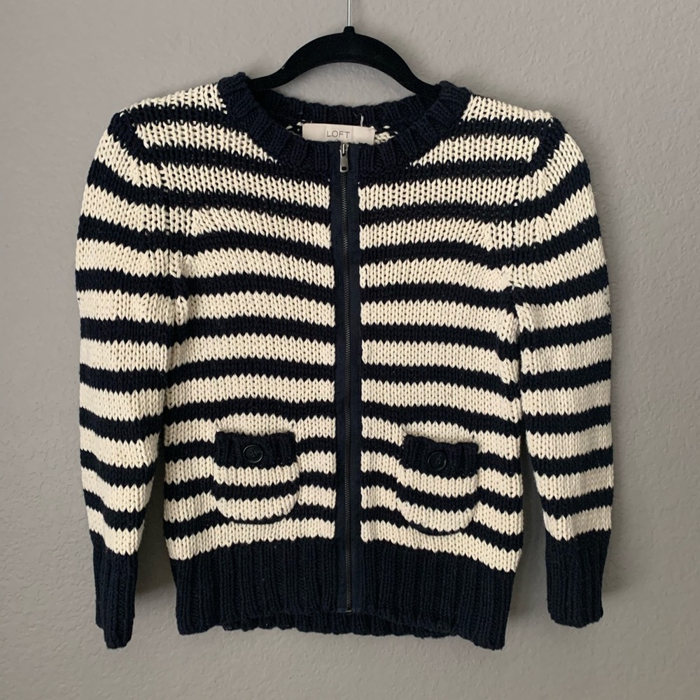 Ann Taylor Loft Knit Stripe Sweater